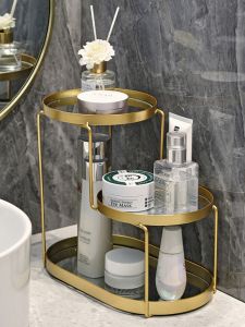Bathroom Table Perfume Storage Rack Accessible Luxury Cosmetics Storage Rack Dressing Table Storage Box Bathroom Finishing