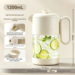GIANXI | High-Temperature Resistant Refrigerated Tea Pot Large Capacity