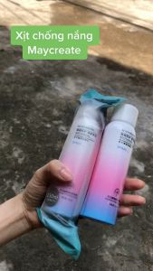 Xịt chống nắng body Maycreate150ml SPF35 bật tông sau sử dụng chính hãng nội địa trung.VTCS007