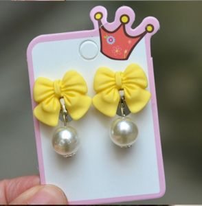 ต่างหูหนีบเด็ก ลายการ์ตูน(พร้อมส่ง)