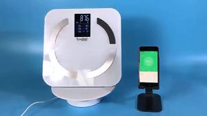 Cân sức khỏe điện tử thông minh Hileisen màn hình màu led hiển thị 8 thông số với 25 chức năng và dữ liệu hỗ trợ kết nối ứng dụng Kingbeifit