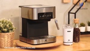 Worldtech Xpresso เครื่องชงกาแฟอัตโนมัติ หน้าจอสัมผัส รุ่น WT-CM404 สำหรับกาแฟ พร้อมชู้ด้ามชงกาแฟ