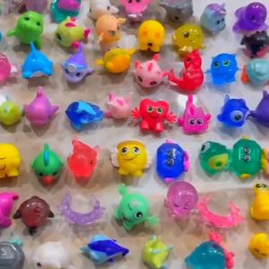 30pcs/bag Childrens toy marine creature mini dolls cute soft rubber floating toy gift Turtle shell fish wash bath dolls kids gift