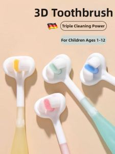 Soft Bristle Child Toothbrush 3-Sided U-Shaped 3D