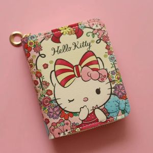 Túi Đựng Tiền Xu Nhỏ Dễ Thương KT Cat Cartoon Porta Zipper Túi Đựng Tiền Xu Cho Học Sinh Túi Đựng Tiền Xu Bằng Da PU