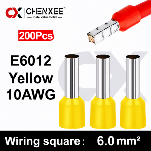 Wire Ferrule Terminal 22-6AWG 0.5-16mm² Tubular Crimp Terminals Electrical Ferrule Connector PVC Retardant Insulated Pin Cord