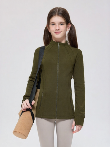 JOLLY BEAN | Girls Velvet Trim Fitness Jacket