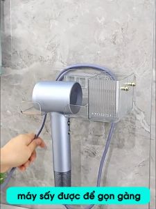 Giá treo máy sấy tóc dán tường