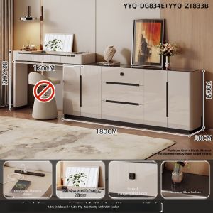 ZUNTONGGE | Luxury Vanity and Dresser in One Space-Saving Wall-Mounted With Lock