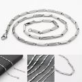 Stainless Steel Chain Necklace Tube Bamboo Punk Fashion Style Rantai Leher Lelaki Wanita 不锈钢项链. 