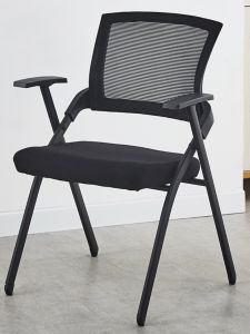 Foldable Training Chair with Writing Board Conference Chair with Table Board Writing Conference Room Meeting Folding Chair Training Table Chair
