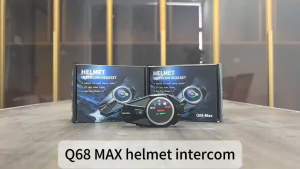 Q68MAX INTERCOM Bluetooth Helm New !! Versi Bluetooth 5.3 Baterai 1000mAh Waterproof ( Bisa Sharing Musik )