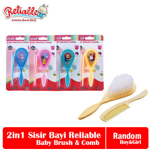 Sisir Rambut Bayi 2in1 Sisir Lembut Baby Reliable Brush & Comb