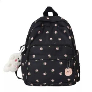 NURABAGS - Tas ransel wanita populer terbaru motif bunga tulip/ tas anak sekolah perempuan terlucu korean style / tas gendong anak perempuan casual stylish / tas anak perempuan termurah /tas sekolah wanita SD SMP