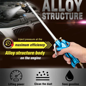 Car 2in1 Pneumatic Engine High Pressure Cleaning Gun Air Water Gun Automotive Oil Cleaner Spray Hand Cleaning Washer Tool Auto Degreasing Siphon Tool