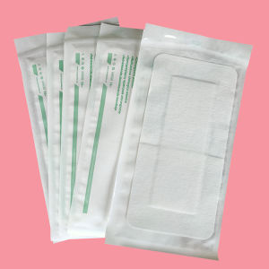 แผ่นป้องกันแผลขนาดใหญ่ 25 ชิ้น ผ้าอ้อมไม่ต้องเย็บ ฟองน้ำตาล พลาสเตอร์ผ้าปิดแผลระบายอากาศได้ดี พลาสเตอร์ท้องพอดีตัว