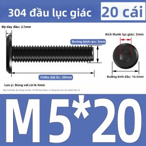 Yi Se Dian Zi | Ốc Vít Đầu Phẳng Cắt Góc Lục Giác Trong Mép Tròn Nghiêng