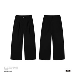 PSO Brand | Loose Straight Leg Trousers Summer Pants Cotton Wide Leg