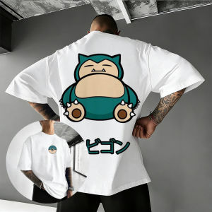 Unsiex Pokemon Snorlax T Shirt Men Women Cotton Short Sleeve Graphic Print Casual Tops Anime Tee 2026 Summer Cartoon Y2k Clothes