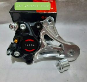 paket breket kaliper brmb0 2p 2piston full cnc breket belakang pnp vixion R15 ninja R RR 150 satria fu sonic cb150r megapro dll