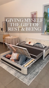 เตียงโซฟาพับ เตียงโซฟา เบดนอนด้วยการจัดเก็บประกอบง่าย ได้ 88/110/130/160CM ด้วยการจัดเก็บ(Folding sofa bed)