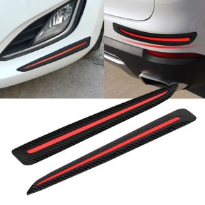 2 Pcs Car Sticker Bumper Scratch Protection Car Decoration Strip Car Front/Rear Edge Corner Guard Scratch Protection