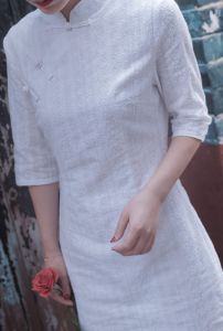 Pure Cotton Chinese Embroidery Zen Robe Long Yoga Clothes Slim Fit Skirt Suit for Women Spring Summer Season