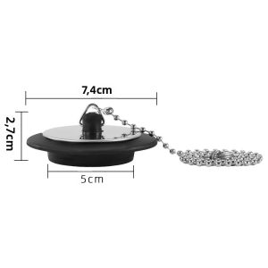 1 Cái Nút Chặn Cống Bằng Thép Không Gỉ Đa Năng Cho Bồn Tắm Và Bồn Rửa - Phụ Kiện Nhà Bếp Phòng Tắm Nắp Đậy Nước