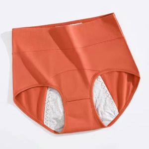 Physiological Underwear for Women High Waist Menstrual Period Leak-Proof Pure Cotton Summer Big Aunt Safety Sanitary Panty Breathable Holiday