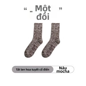 MADEN | Vớ Cotton Thoáng Khí Phong Cách Mỹ Cổ Điển