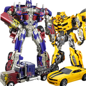 Đồ Chơi Robot Biến Hình Optimus Prime Bumblebee Megatron 30CM Màu Đen Vàng Hợp Kim Xe Tải Chỉ Huy Sao Mô Hình Hành Động Dành Cho Bé Trai