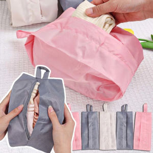 【XZ Beauty】Large Capacity Storage Bag Handheld Makeup Pouch Portable Travel Bag Waterproof Foldable Dustproof For Socks Underwear Cosmetics Luggage Organizers