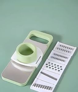 6in1 Multifunction Stainless Steel Vegetable Cutter Fruit Shredder Potato Slicer Grater Hand Guard / Alat Parutan Sayur