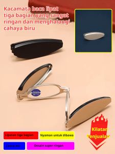 Kacamata Baca Anti Cahaya Biru: Saku Lipat Ringan & Kompak Modis