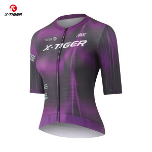 x-tiger | Áo Thun Đi Xe Đạp Mùa Hè Dành Cho Nữ X-Tiger Tay Ngắn Áo Đua Xe Đạp MTB Thoáng Khí Chống Mồ Hôi Có Túi Khóa Kéo