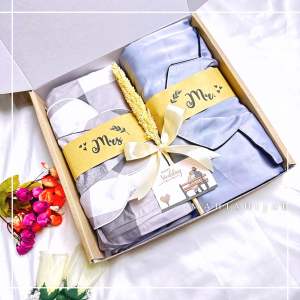 Hampers Wedding Piyama Couple Motif / Hadiah Pernikahan Baju Tidur Pasangan / Gift Box Seserahan