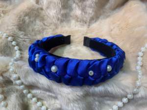 Bờm lụa điểm hạt cho mẹ và bé hơn 20 màu