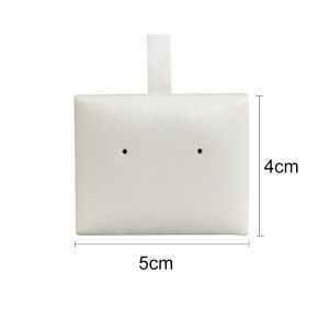 other | Jewelry Display Small Piece Of Beige White Brushed Leather Earrings Pendant Necklace Collection Jewelry Display Props 5*4cm