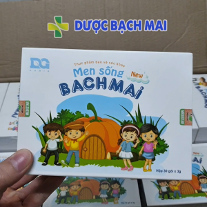 Combo 3 Men sống Bạch Mai NEW Men vi sinh cho bé táo bón biếng ăn với lợi khuẩn tiêu hóa cho trẻ