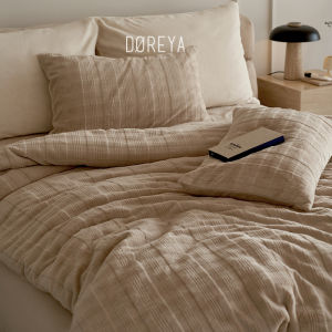 French Simple Soft Warm Carved Bedding Set