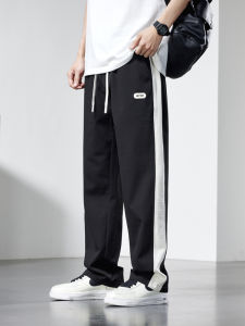 LANYUEYOU | Summer New Spliced Street American Style Trousers Loose Casual Pants Breathable Trousers