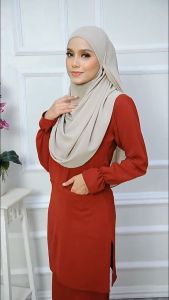 Baju Kurung Cey Muslimah Baju Moden Double Pocket 6 Colors Saiz (XS to 2XL)