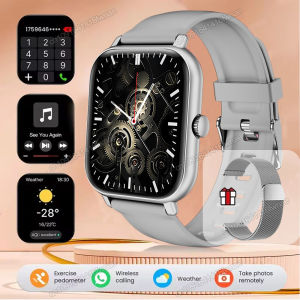 +2PCS Smart Watch Men Bluetooth Call Fitness Tracker Heart Rate GPS Sports Waterproof Smart Watch Men Women For IOS Android 2025