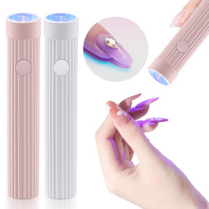 YIKOOLIN 1 Pc Pen Shape Portable UV/LED Nail Lamp for Gel Polish & Press on Nails Cordless USB Nail Dryer Dryer for Gel Polish