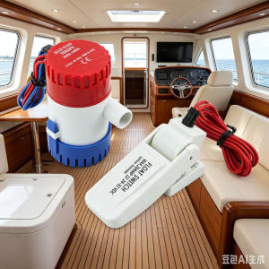 12V DC Water pump 1100gph 750gph 500gph Bilge pump Float Switch used in boat seaplane motor homes houseboat bilge pump