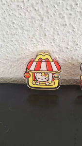 Hello Kitty at Mcdonalds acrylic clip