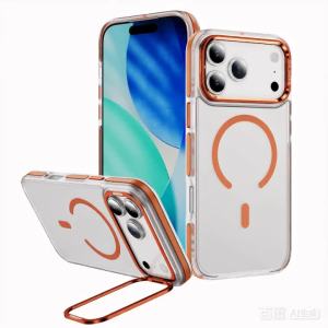 For Magsafe Magnetic Skin Feel Metal Lens Holder Phone Case for iPhone 17 Air 16 15 14 Plus 13 12 11 Pro Max Shock Bumper Cover