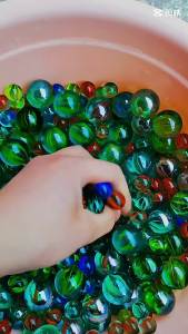 50PCS 14mm Colorful Glass Marbles Toy Kids Marble Balls Run Game Solitaire Toy Accs Vase Filler&Fish Tank Home Toys Gift