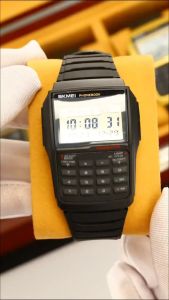 PENGIRIMAN INSTANT -- Jam Tangan Pria  skmei 2255 kalkulator series rubber original