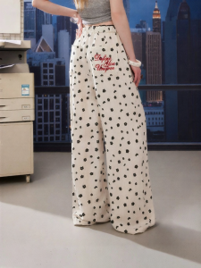 Unifree | Floral Print Linen Wide Leg Pants